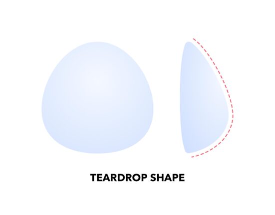 teardrop shape breast implant