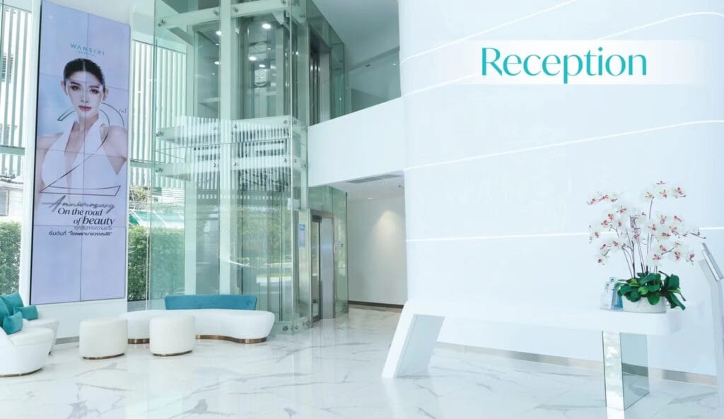 Wansiri Hospital Reception - Thailand aesthetic