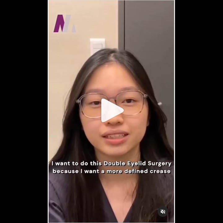 Dr Cha Singapore double eyelid surgery patient video thumbnail