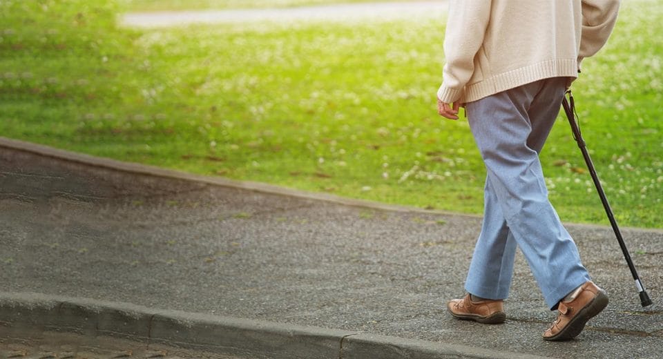 Audelacare One Push Walking Stick