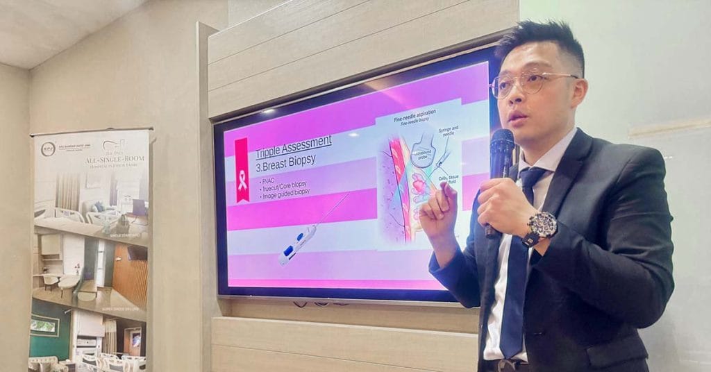 Dr Henry Tan from KPJ Bandar Dato Onn hospital, Pink October Health talk - Breast Cancer And Affordable Healthcare in Malaysia