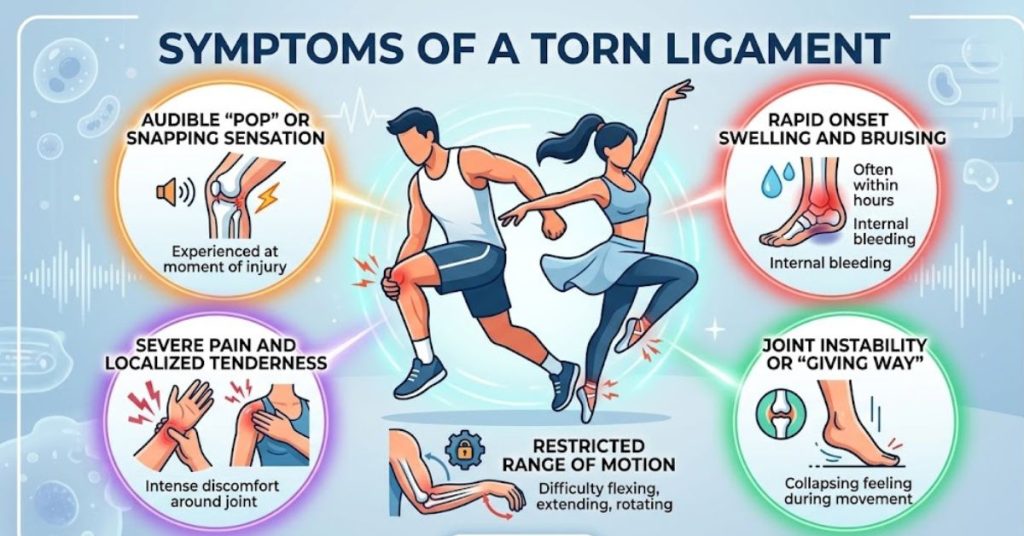 Infographics Symptoms Of A Torn Ligament